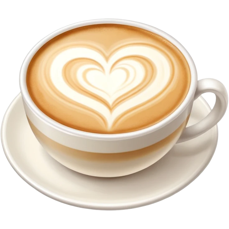 Latte art sin la taza, solo el diseño con leche emoji