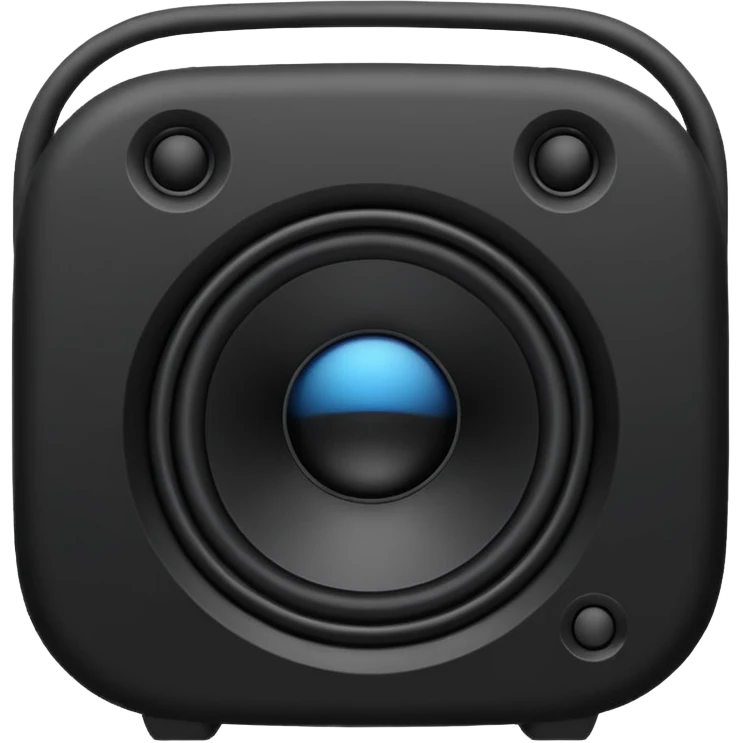 black speaker emoji