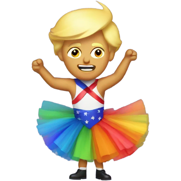 trump in tutu emoji