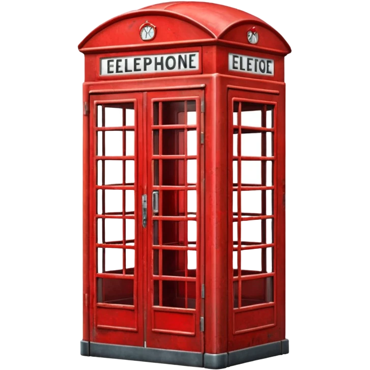 red phone booth emoji