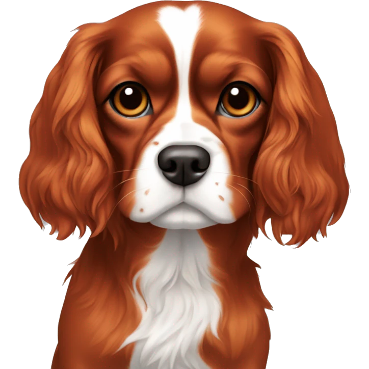 cavalier King Charles all red emoji