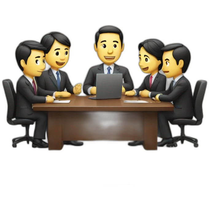 business meeting in asia emoji