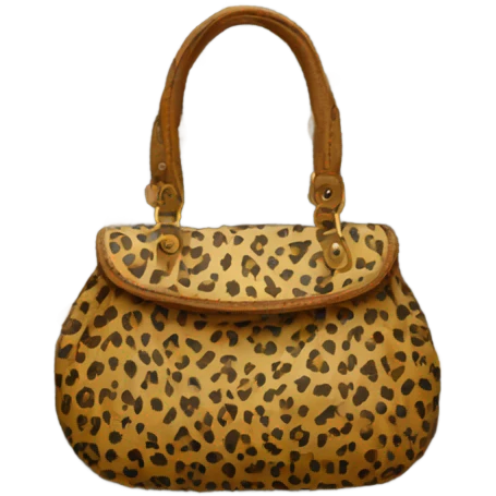 purse with cheetah print  emoji