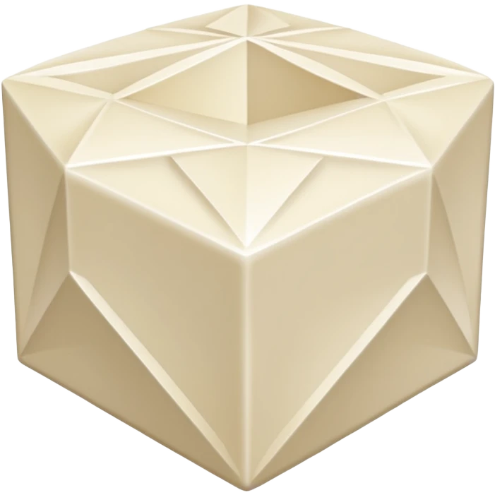 diamond shape carved from ivory. square tilted 45 degrees emoji