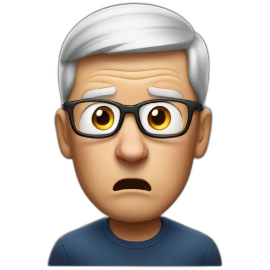 tim cook scared  emoji