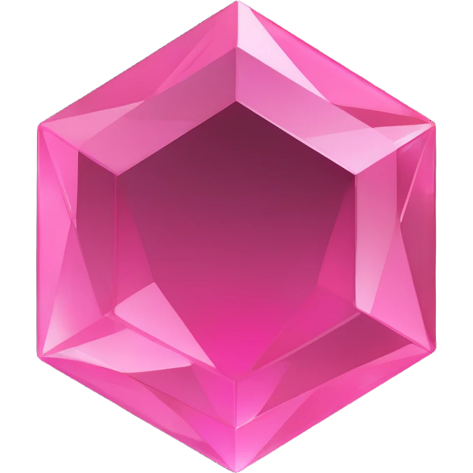 high quality pink crystal emoji