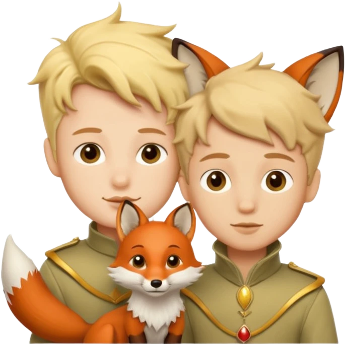 Pequeno Príncipe e a raposa emoji