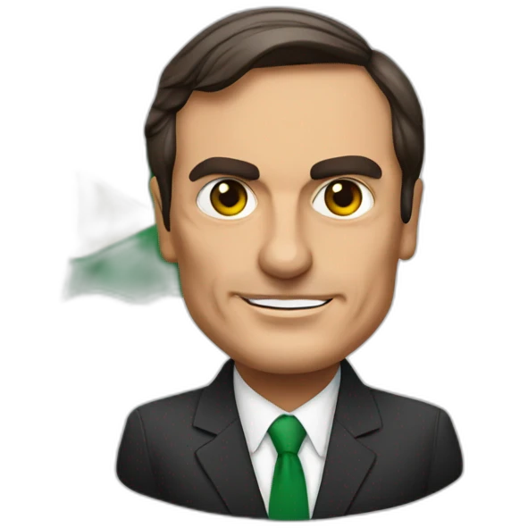 bolsonaro with brazil flag emoji