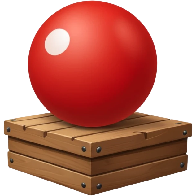 Ball on box emoji