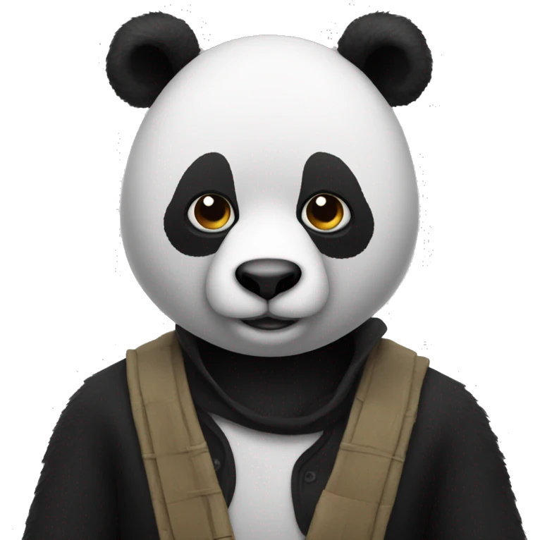 Bryan webber dressed as a panda emoji