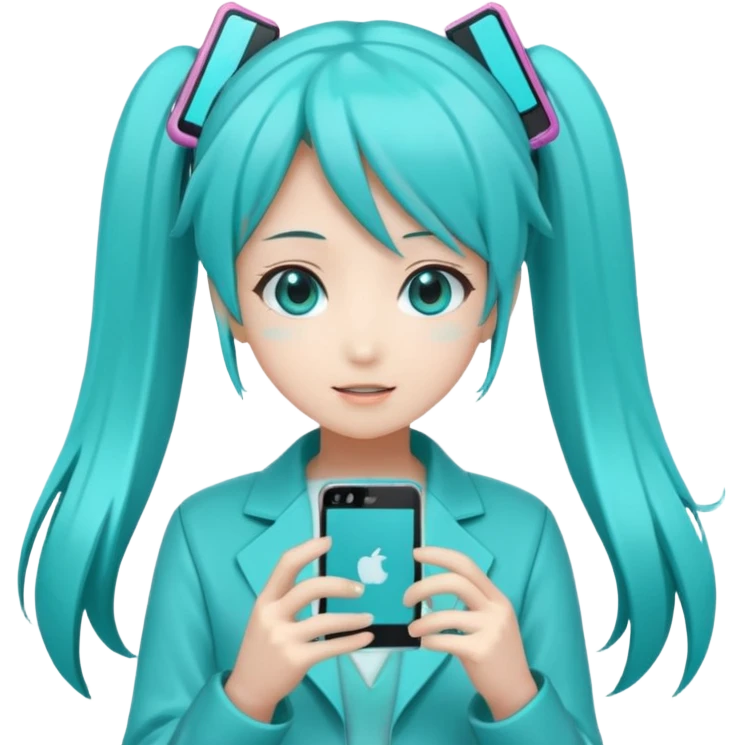 hatsune-miku-on-iphone emoji