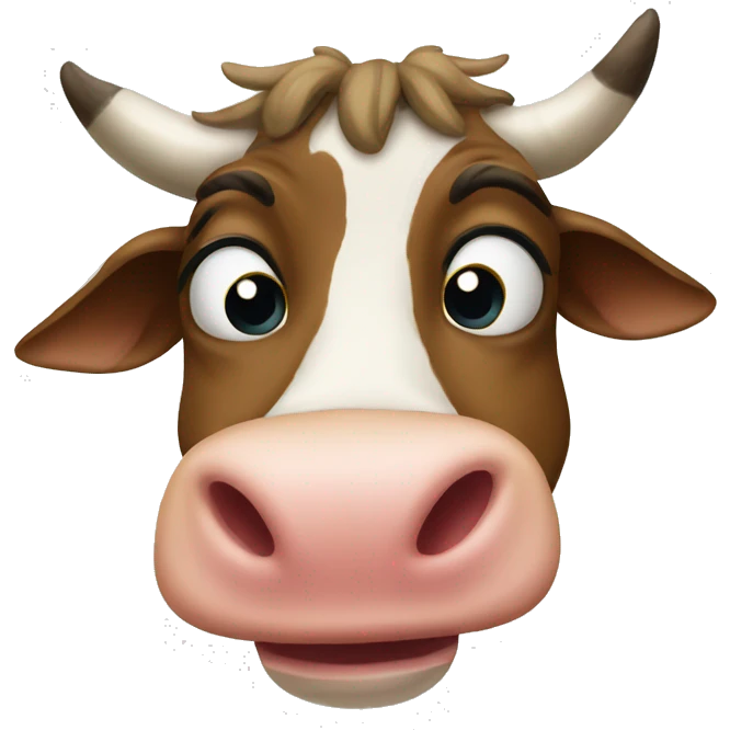snot nose cow emoji