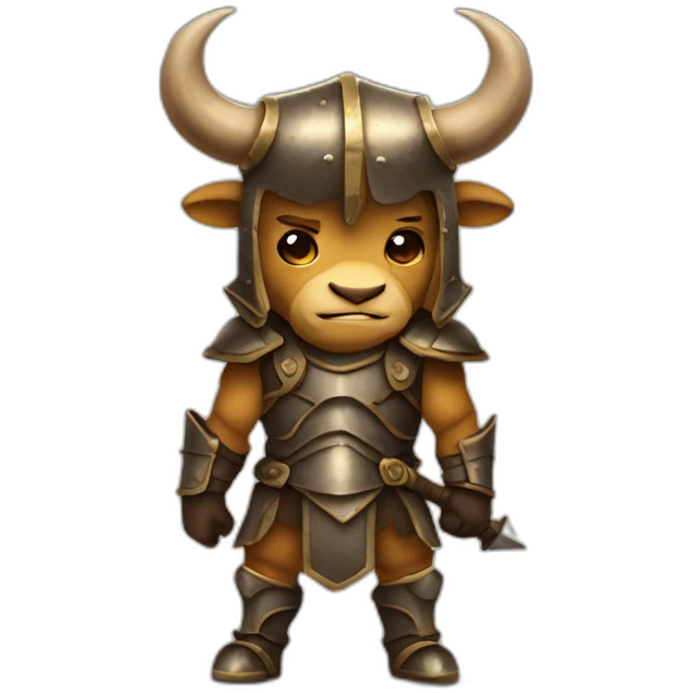 Minotaur in armor emoji