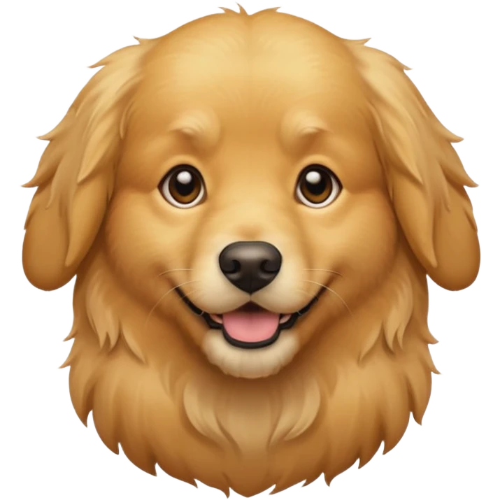 Golden retriever dog emoji