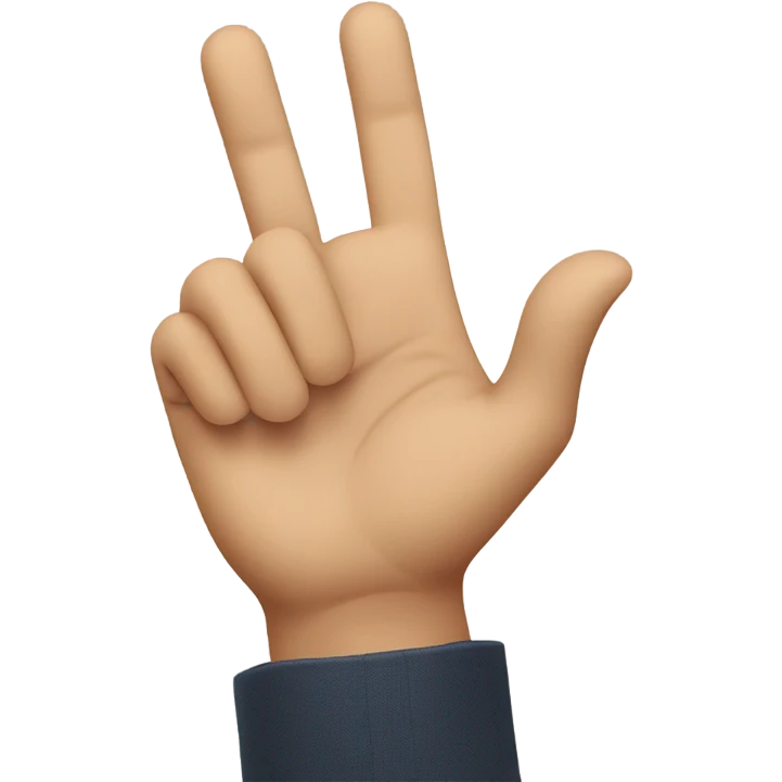 Man sticking out his hand for money emoji