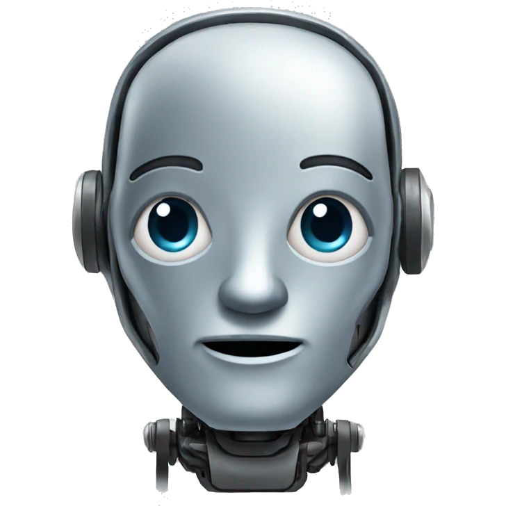 A robot emoji