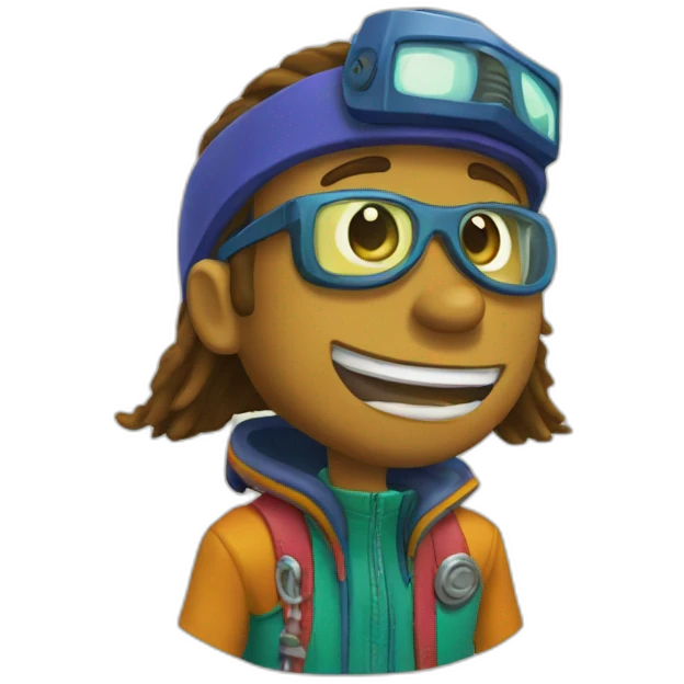 otto rocket from rocket power emoji