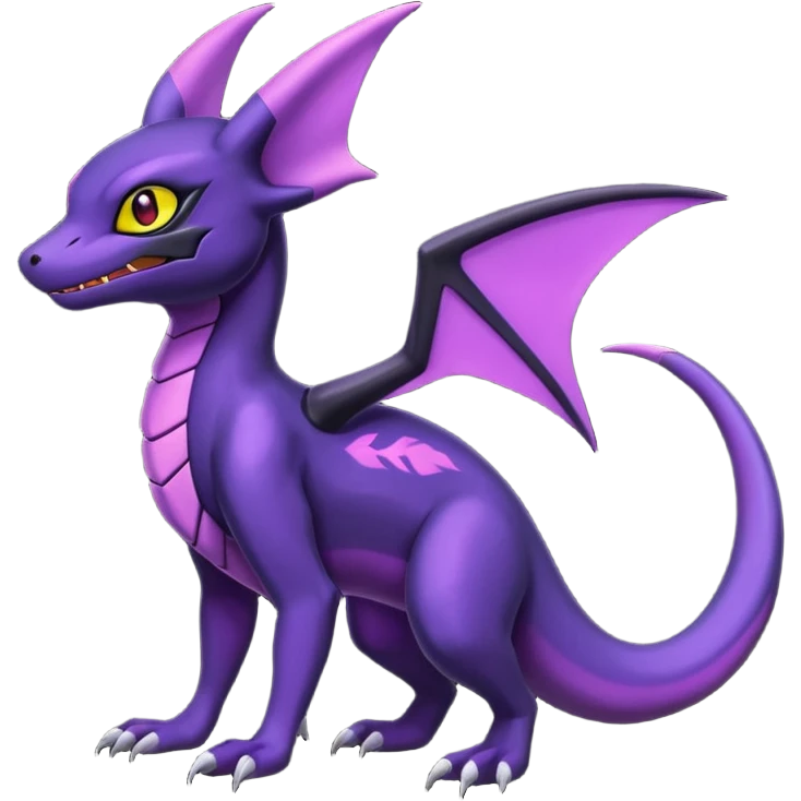 Shiny Salandit-Noivern-Umbreon-Hybrid (Full body) emoji