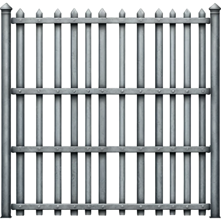 iron fence with metal bars emoji