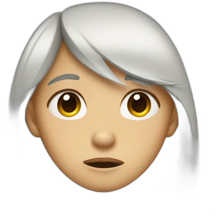 Sad girl crying  emoji