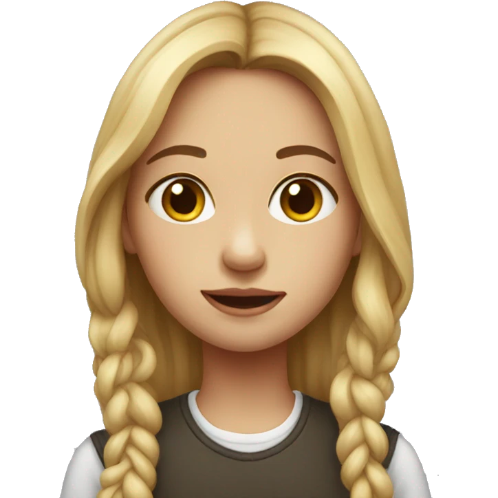 realistic portrait of girl emoji
