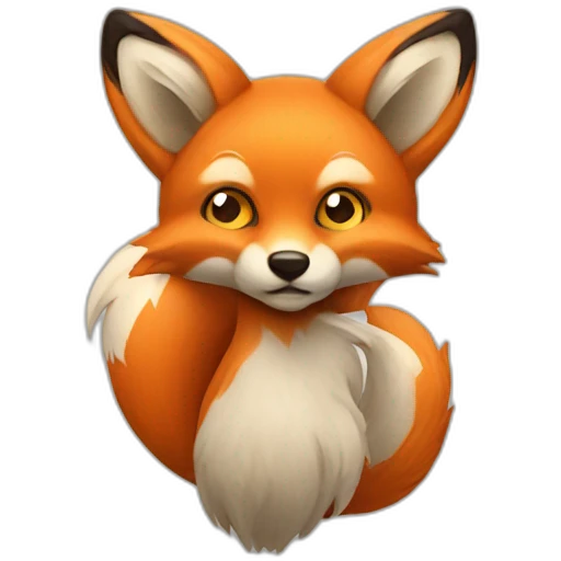 fox with three tails emoji