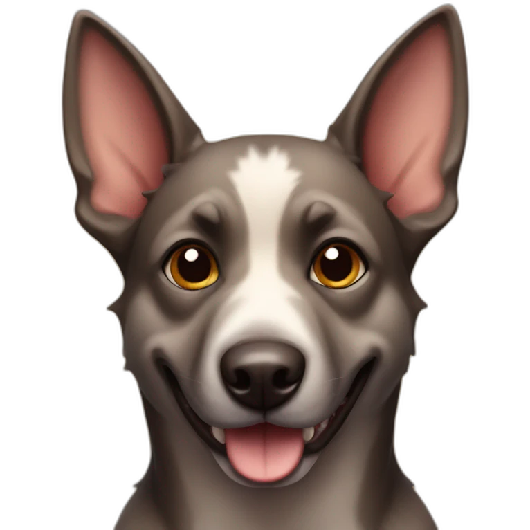Alsatian bat dog emoji