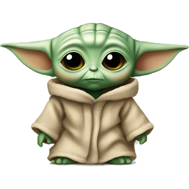 Baby yoda cute emoji