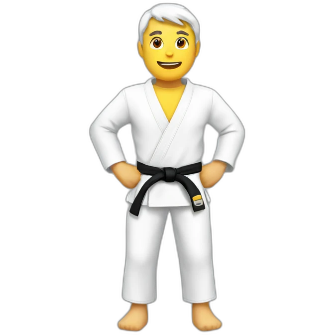 White belt emoji