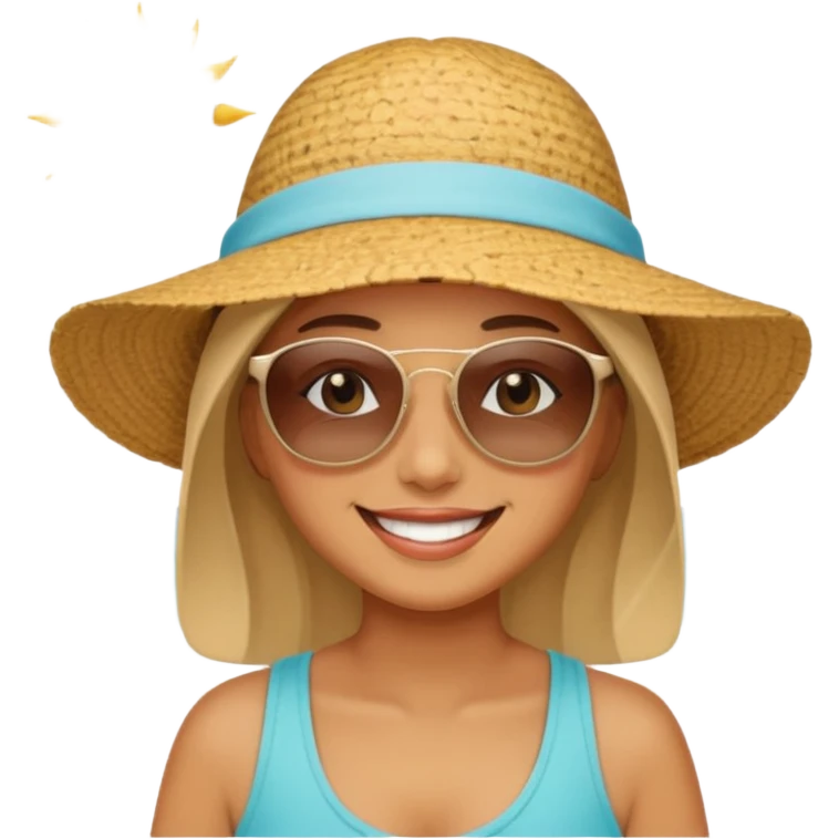 Güneşli tatil emoji