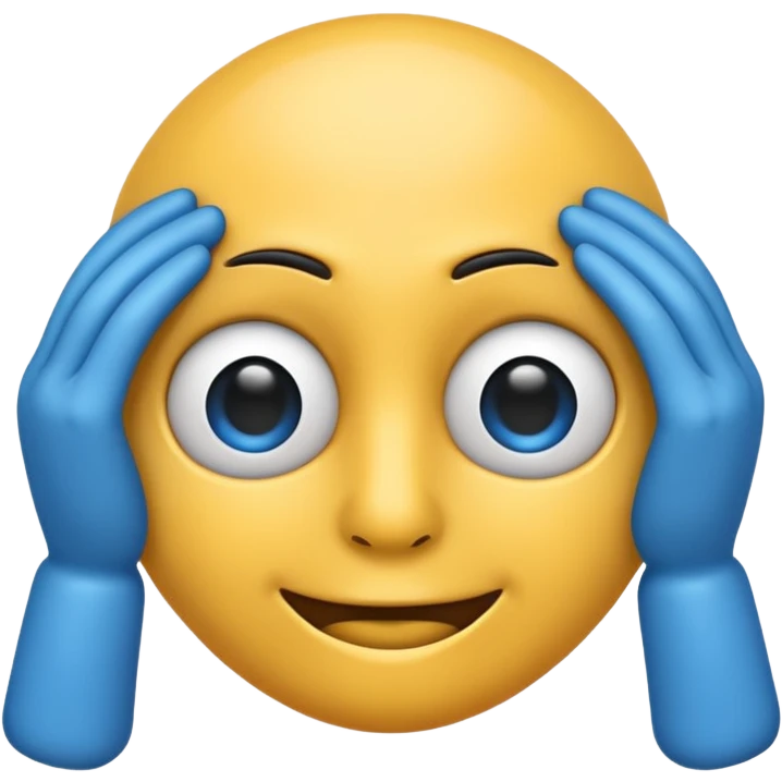 Blue see no evil emoji  emoji