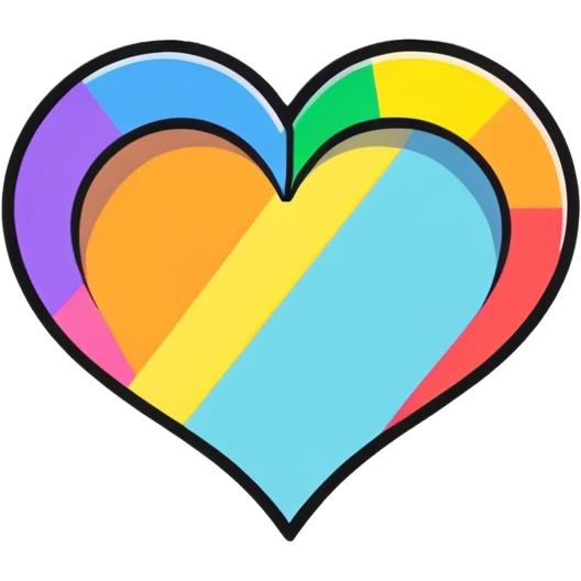rainbow heart emoji