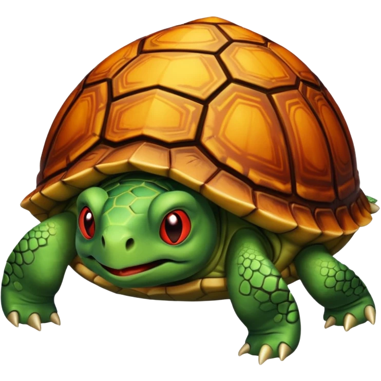 A devil in a turtle carapace emoji