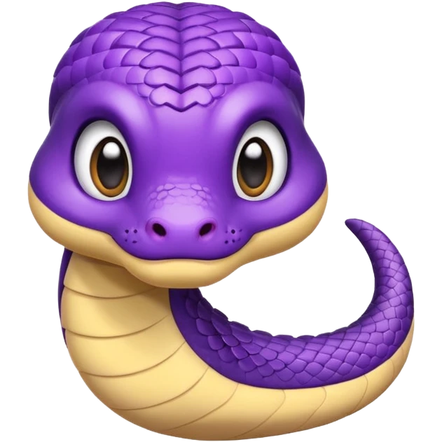  i want a animated emoji with the text "'Lil Viper sorry" for a little purple cute viper emoji