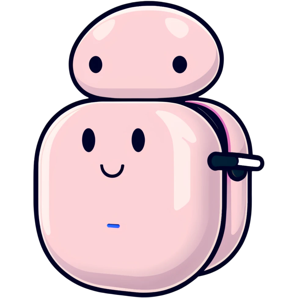 pink AirPods Max headphones emoji