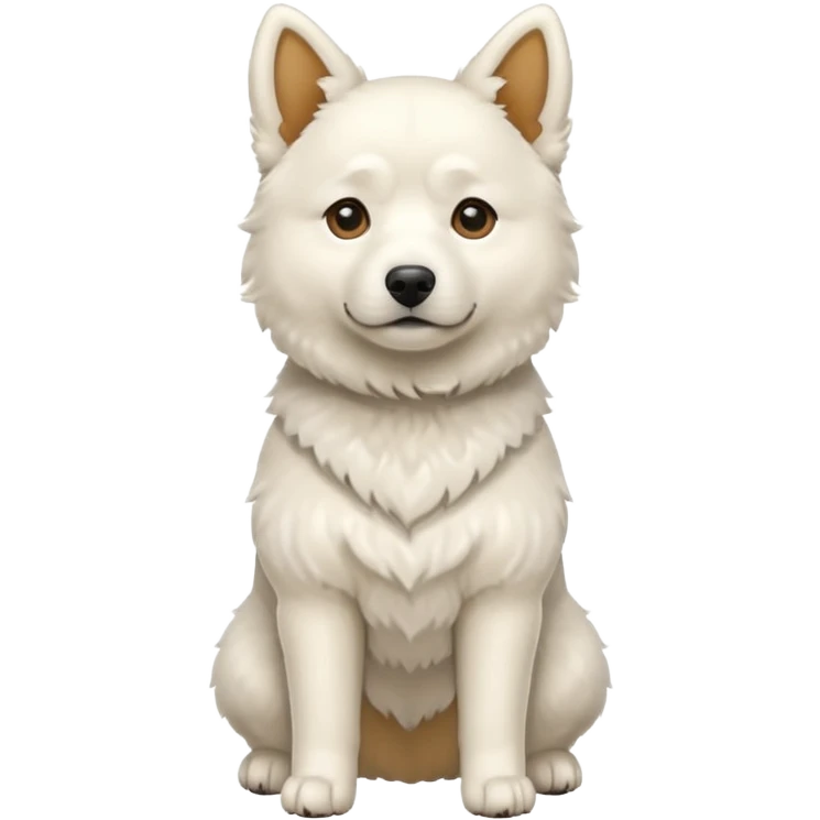 White Jindo dog emoji