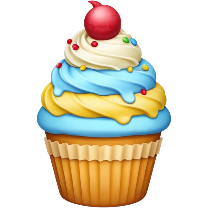 Cupcake de sorvete emoji