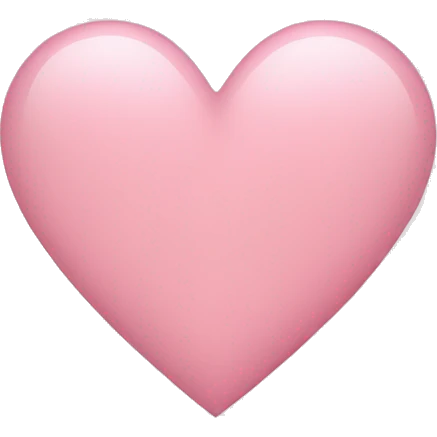light pink heart emoji