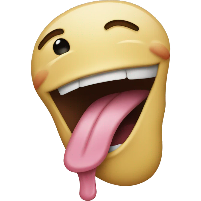 Emoji with tongue out  emoji