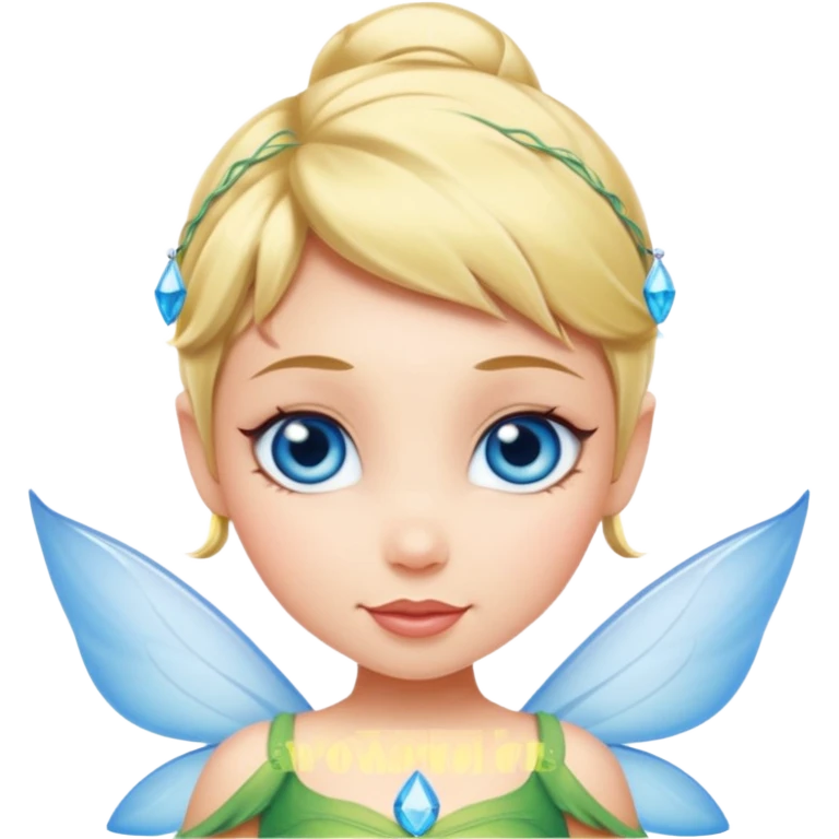 tinkerbell with blue eyes  emoji