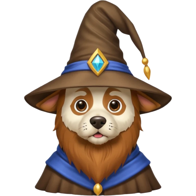 Dog wizard emoji