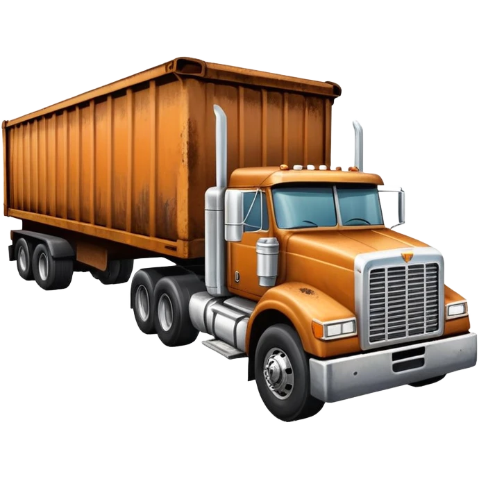 18 Wheeler trailer dumping emoji