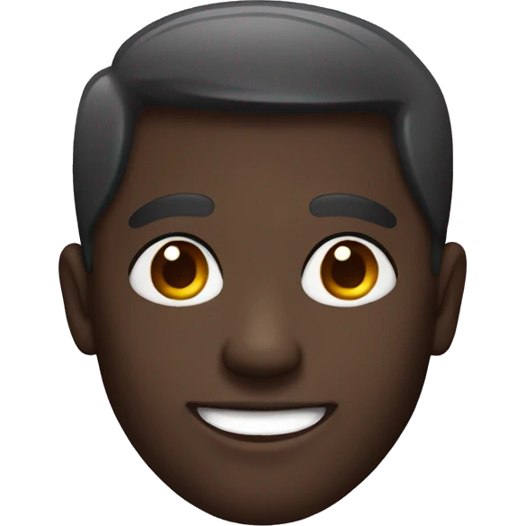 smiling dark-skinned male portrait emoji