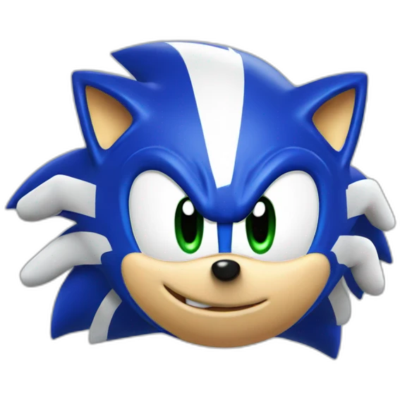 Sonic the hedgehog mascot emoji