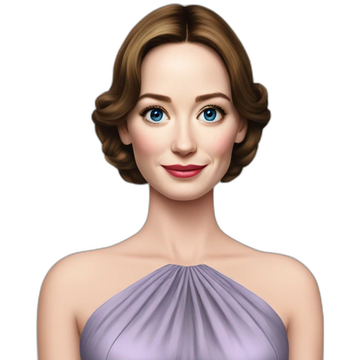 Emily Blunt cocktail dress emoji