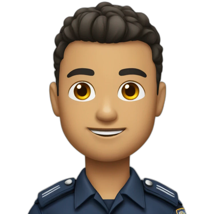Ronaldo in police uniform emoji