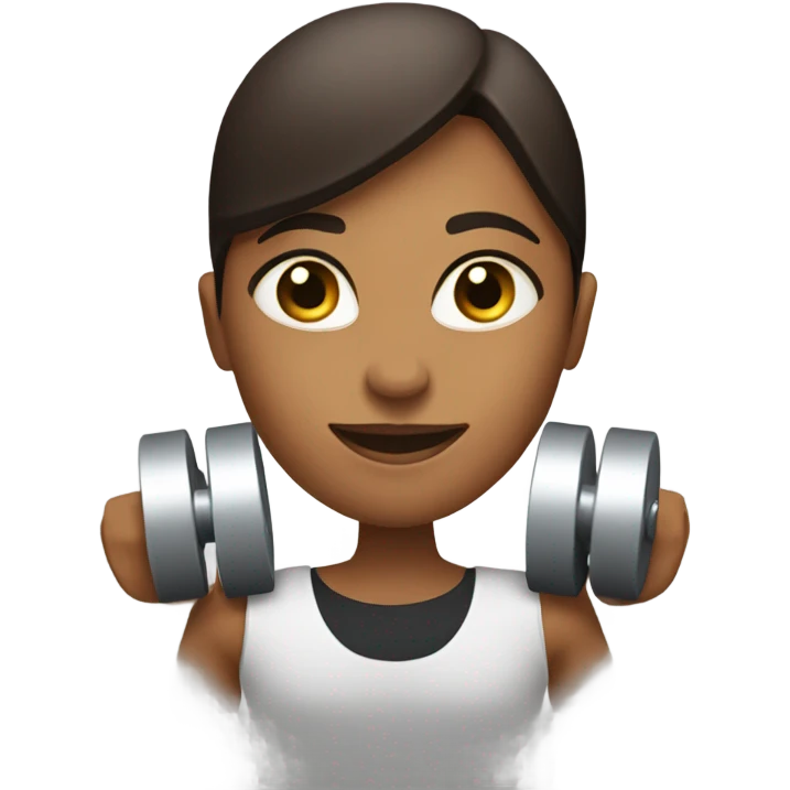 Woman with weight  emoji