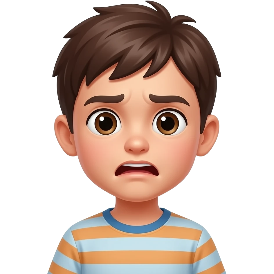 child swearing bad words emoji