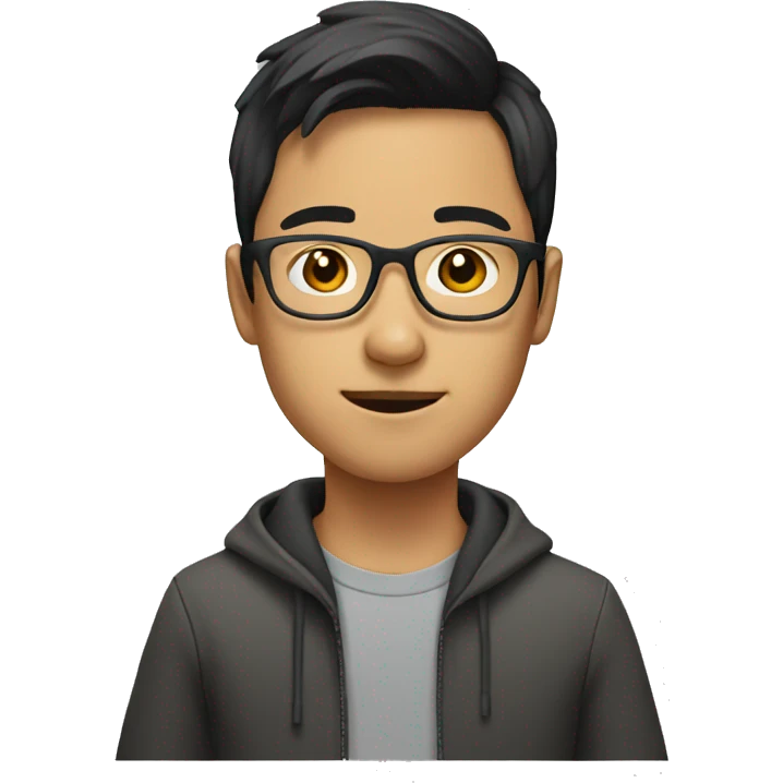 young-asian-man-with-glasses emoji