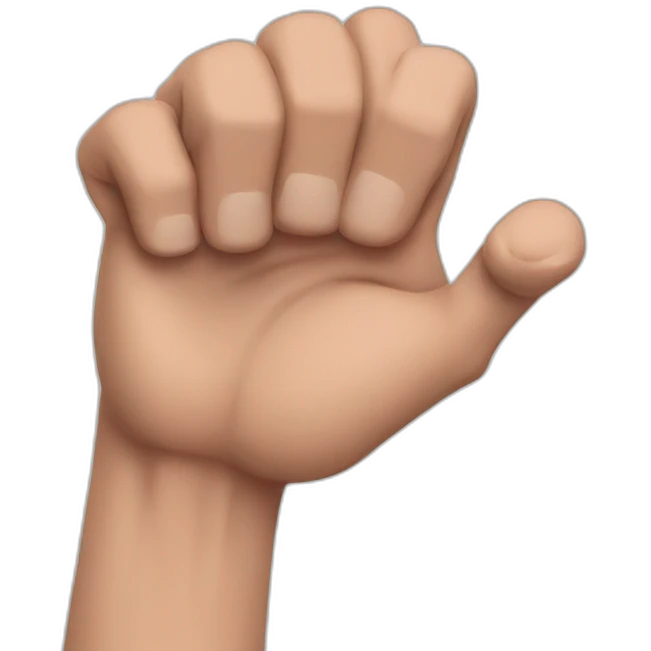 hand muscle emoji